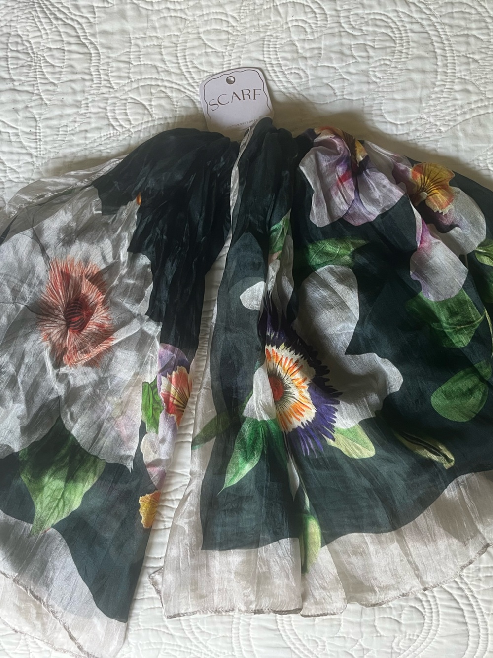 Anthropologie silk scarf - NWT